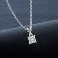 thumbnail image 3 of Diamond Pendant Necklace For Women | 0.75 Carat IGI Certified Princess Shape Lab Grown Diamond | Lou Slider Lab Diamond Pendant Necklace In 14K White Gold | FG-VS1-VS2 Quality | Friendly Diamonds, 3 of 5
