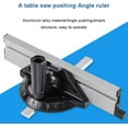 Table Saw Ruler Miter Gauge Fence System Woodworking Block Tools