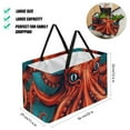 thumbnail image 2 of Octopus Large Capacity Reusable Foldable Oxford Cloth Storage Bin Cube Organizer with Grocery and Picnic Baskets, 2 of 7