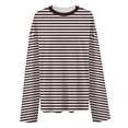 thumbnail image 4 of RUTAYY Women's T-Shirts Long Sleeve Striped Casual Loose Fit Crew Neck Comfortable Breathable Tees Classic Stylish Tops, 4 of 4