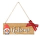 thumbnail image 1 of Placa de puerta navideña con diseño de Rudolf y lazo decorativo, ideal para dar la bienvenida en esta temporada festiva. Hecha en madera, perfecta como regalo especial., 1 of 6