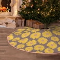 thumbnail image 5 of Rateoe Sunflower Pattern Christmas Tree Skirt with Ties , Christmas Tree Decorations, Farmhouse Christmas Decor Xmas Holiday Decorations-30", 5 of 6