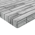 thumbnail image 2 of Ambesonne Rustic Home Fitted Sheet, Parquet Wood Retro, King Size, Taupe Grey, 2 of 3