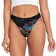 thumbnail image 1 of Fotbe Colorful Plant Turtle A Tanga Sin Costuras para Mujer con Estampado – Panties Invisibles, Transpirables y Cómodos para Uso Diario-3X-Large, 1 of 5