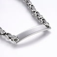 thumbnail image 2 of 5pc Resistant 201 Stainless Steel ID Bracelets Chain with Lobster Claw Clasps Stainless Steel Color 8-1/4 inch(21cm) 4mm, 2 of 4