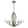 thumbnail image 2 of Five Light Brushed Nickel Up Chandelier, 2 of 2