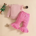 thumbnail image 6 of Zshosam Toddler Girl Christmas Clothes Fall Girls Clothes Cute Sweatshirt Casual Outfit for Leggings 2-Piece Fall Outfits Set Size 18 24 Months,(Hot Pink 18-24 Months), 6 of 6