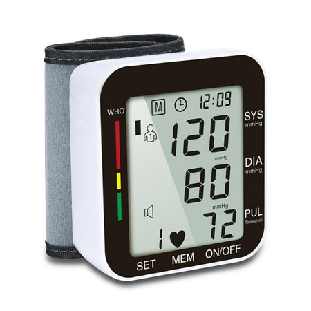 Large Screen Home Wrist Electronic Blood Pressure Monitor: High-Pressure Monitoring Device and BP Meter(Whatever Goods)