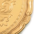 thumbnail image 4 of GFDYREE Set of 12 Plastic Gold Charger Plates, 13 Inch Decorative Golden Plate Charger for Dinner Plates, Embossed Vintage Reusable Charger Plate for Home, Party, Wedding, 4 of 7