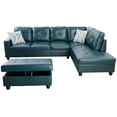 thumbnail image 2 of Ainehome Furniture Aegean Sectional Sofa Couch for Living Room, Storage Ottoman & Toss Pillows, 2 of 7