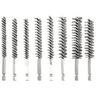 60 Pack Stainless Steel Wire Brush Drill Bits for Rotary Tool