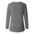 thumbnail image 3 of jsaierl Women's V-Neck Printing Loose Casual Fashion Autumn Long Sleeve T-shirt Tops, 3 of 6