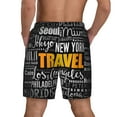 thumbnail image 4 of Balery Travel Mens Swim Trunks Swim Shorts for Men Quick Dry Inseam Beach Shorts with Compression Liner Pocket-Small, 4 of 9