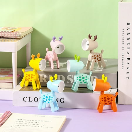 

WarmthandFish Cartoon Mini Led Night Light Creative Diy Night Light Portable Adjustable Desk Lamp Decorative Gift For Boys And Girls