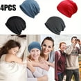 thumbnail image 5 of 4PCS Cotton Slouchy Beanie Hip-Hop Soft Lightweight Running Beanie Adult Skull Hats Cap for Men Women momma, 5 of 6