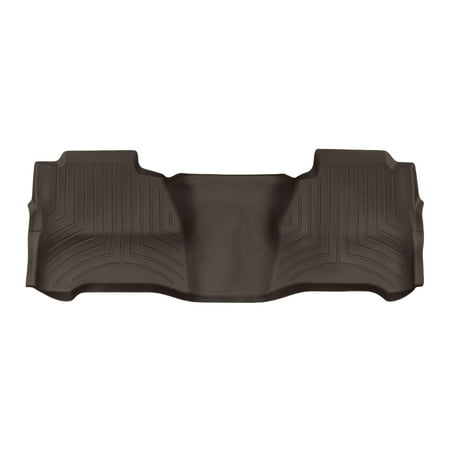 WeatherTech Custom Fit FloorLiners compatible with Silverado 1500, Sierra 2500HD/3500HD, Silverado 2500HD/3500HD, Sierra 1500 - 2nd Row, Cocoa
