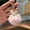 T, variant on Upgraded Cute Keychain Plain Color Bunny Keychain Bag Pendant Stuffed Toys Car Key Pendant Car Decoration Pendant Puffy Pendant U