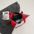 thumbnail image 4 of La Parte Superior Axila Bag para Mujeres PU Cuero en Forma Corazón Color Sólido El, 4 of 9