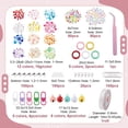 thumbnail image 2 of DIY Keychain/Pendant Decoration Kits including Zinc Alloy Spring Gate Rings & Lobster Claw Clasps Iron Bell Charm Acrylic Beads Stainless Steel Tool Mixed color, 2 of 6