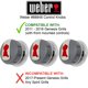 thumbnail image 3 of Perillas para parrilla de gas Weber Genesis 2011-2016 (paquete de 3), 3 of 8