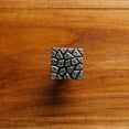 thumbnail image 2 of Renovators Supply Iron Kitchen Cabinet Knob Pull Decorative Square Cobblestone style Pewter Finish Vintage Metal Knobs for Kitchen Cabinet or Drawer Pull Handle w/Screws, 2 of 8