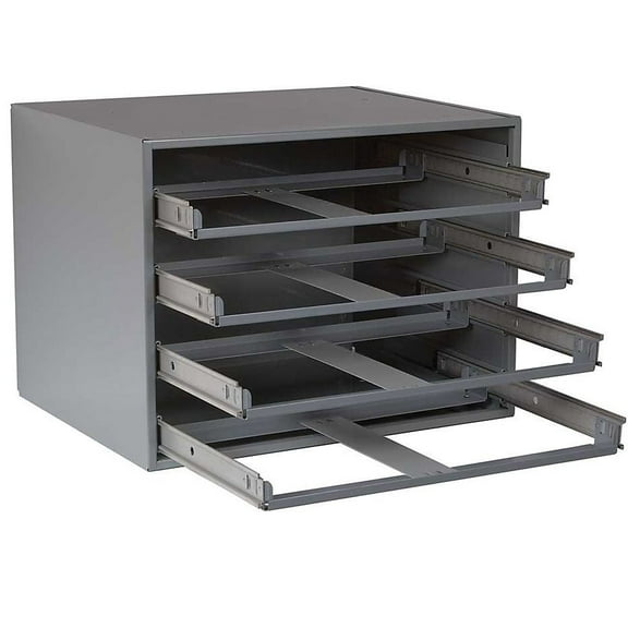 Durham Slide Cabinet - 20X15-3/4 X14-1/2-4-Drawer Cabinet - Gray