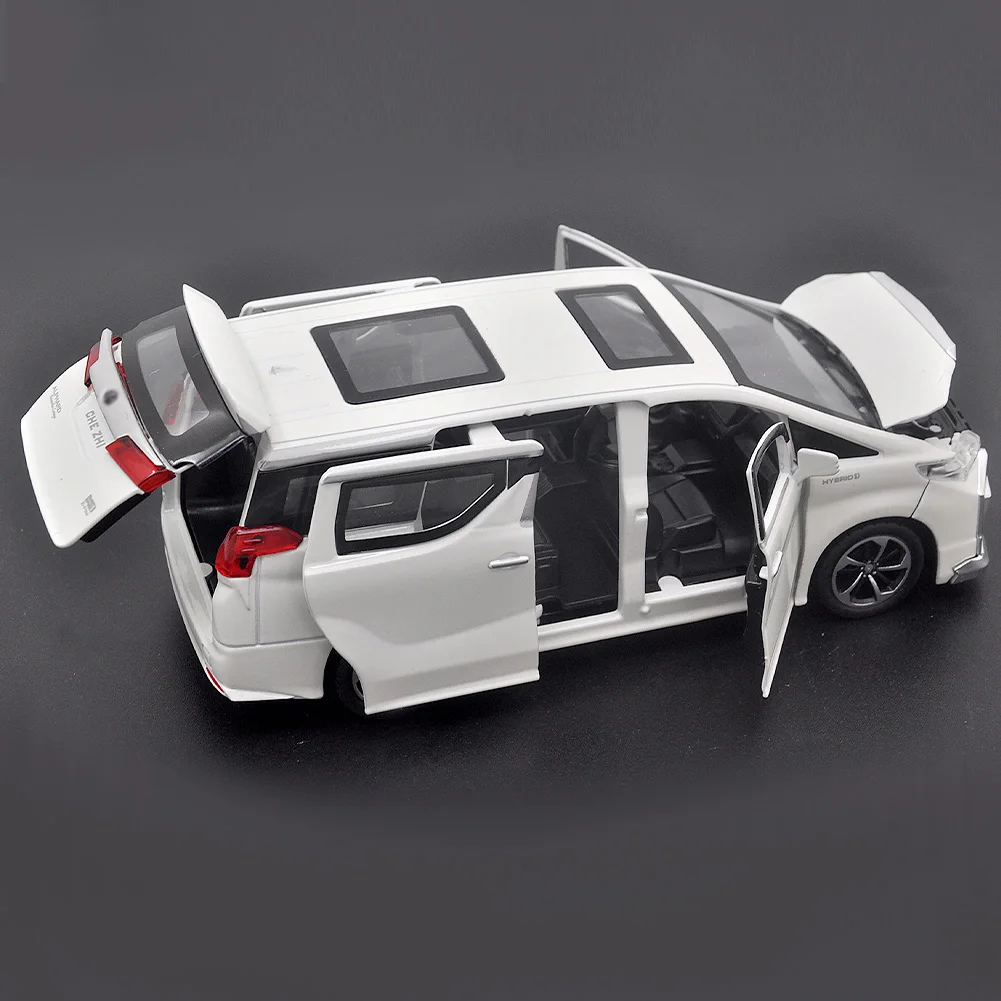 1: 32 Suitable for Toyota Elfa MPV alloy die-casting metal car models, audio-visual simulation children's toys