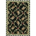 thumbnail image 3 of SAFAVIEH Chelsea Candelario Floral Wool Area Rug, Black/Ivory, 8' x 8' Round, 3 of 8