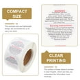 thumbnail image 4 of HEALEEP 500Pcs Wax Melt Warning Stickers Assorted Color Square Safety Warning for Candles, 4 of 8