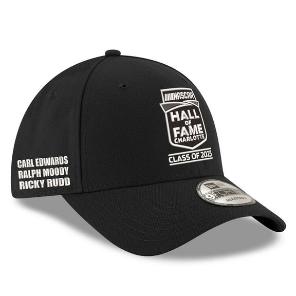 Men's New Era Black NASCAR-2025 Hall of Fame 9FORTY Adjustable Hat