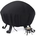 thumbnail image 1 of Housse de Foyer, Ronde Extérieure Robuste Imperméable 420d Polyester Épais Revêtement Pvc Protecteur pour Table de Patio, 1 of 5
