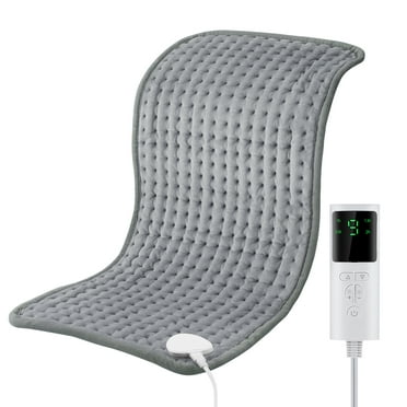 Heating Pad Electric Heating Pads for Back,Neck,Abdomen,Moist Heated Pad for Shoulder,Knee,Hot Pad for Arms and Legs,Dry&Moist Heat & Auto Shut Off,Gifts for Women Men(Gray, 12''×24')