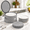Dessert Plate Case, variant on Saucer Case Tableware Storage Chest For Plates Up To 6.5" Wide With 12 Felt Dividers
