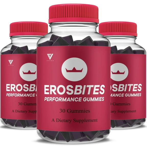 (3 Pack) Erosbites Performance Gummies, Eros Bites Supplement (3 Month Supply)