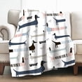 thumbnail image 1 of Dachshund In Sweaters Pattern Blankets Fleece Printed Cute Portable Soft Throw Blanket for Bed Office Quilt Dog Flannel Blanket, 1 of 7