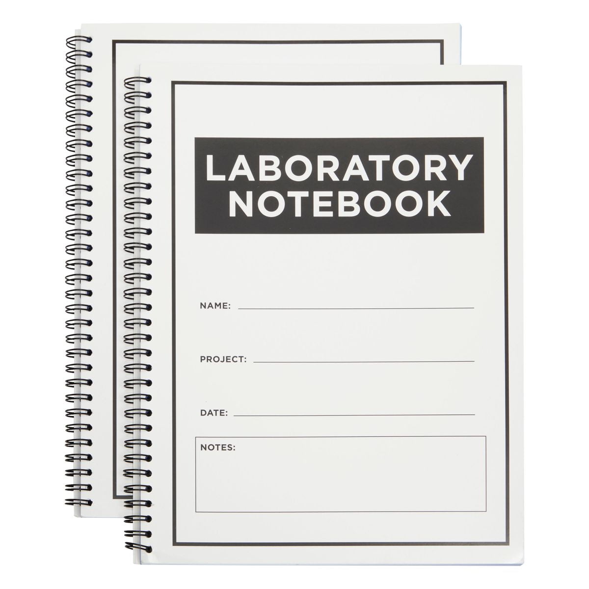 Carbonless Laboratory Notebook with 100 Sheets, Engineering Paper (8.5x11 In, 2 Pack)