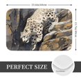 thumbnail image 2 of Balery Graceful Snow Leopard Felpudo de franela, resistente a las manchas y a la decoloración, para uso interior y exterior, fácil de limpiar, 40 x 60 cm, 2 of 7