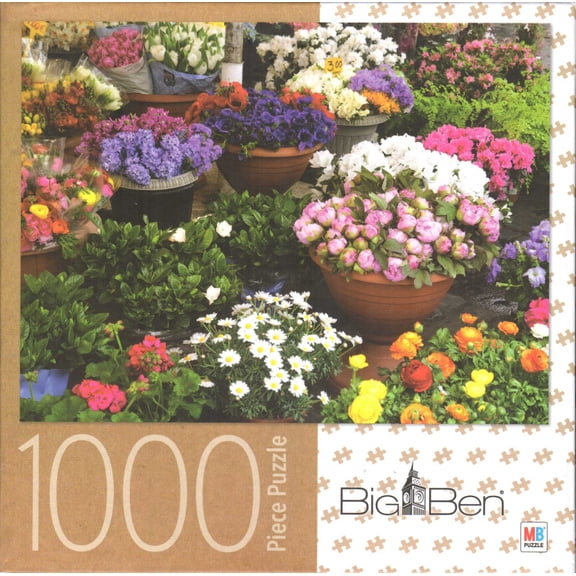 Big Ben Puzzles Flower Shop Puzzle, 1000 Piece