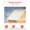 thumbnail image 3 of KFFKFF Exterior Stowage Cabin, Spacious Timber Outdoor Stowage Cabin, Horticultural Equipment Cabin with Racks, Latch, and Base, Water-Resistant Stowage Dwelling Cabinet, 28x63 inch, 3 of 9