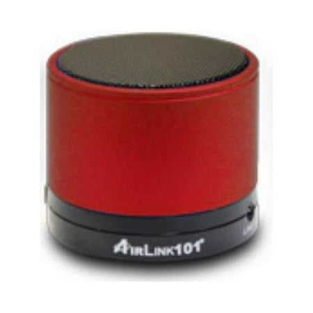 Airlink101 Red Rechargeable Bluetooth v2.1 wireless Speaker for PC Mac Cellphone