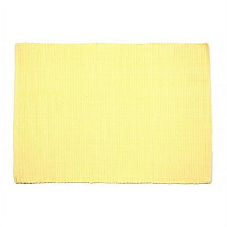 

Mr. MJs Trading AG-01309S-4 19 in. Ribbed Placemats Yellow - Set of 4
