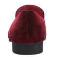 thumbnail image 6 of Santimon Mens Dress Shoes Velvet Loafers Slip-on Classic Party Casual Business Shoes Wine 10 US, 6 of 7