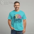 thumbnail image 2 of Men's Jaws Amity Island Tourist Welcome  Graphic T-Shirt, 2 of 8