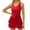Red, variant on VBTAPA Womens One Piece Swimsuits Trendy Summer Sleeveless Swim Dresses Backless Beach Swimwear Black M