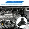 thumbnail image 2 of Sensores de posición del cigüeñal de metal y plástico negro de 1 Pc para Nissan Maxima 3.0 1992-2001, 2 of 6