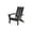 Black, variant on Eliphaz Outdoor Contemporary Acacia Wood Foldable Adirondack Chair, Black