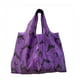 thumbnail image 2 of Large Capacity Purple Bats Pattern Handbag Lightweight Foldable Shopping Bag, 2 of 6