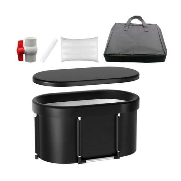 Tnarru Ice Bath Tub Barrel Bathtub Large Bathing Bucket Soaking Baths Portable Bathtub Foldable Bathtub for Big Kids Athletes Adults C