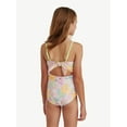 thumbnail image 2 of Justice Girls One Piece Tie Back Swimsuit, sizes XS-XL, 2 of 4