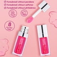 thumbnail image 2 of Aceite hidratante para labios de 6 ml, brillo labial hidratante, brillo labial transparente, brillo labial voluminizador, labios teñidos para el cuidado de los labios, labios secos, palo de rosa, 2 of 5